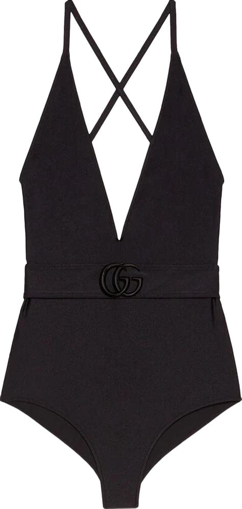 gucci bikin|black gucci swimsuit.